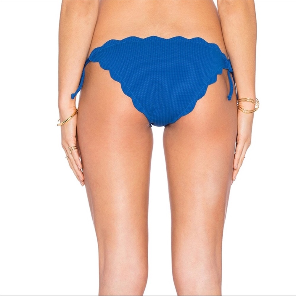 Marysia scalloped edge bikini bottoms